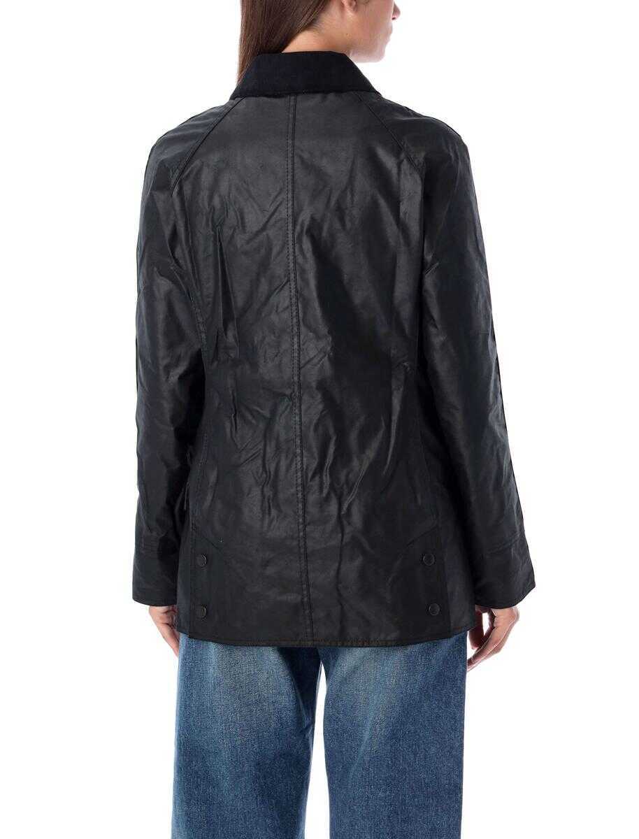 Geci Barbour Barbour Beadnell Wax Jacket Black Femei (BM 18725070) 2