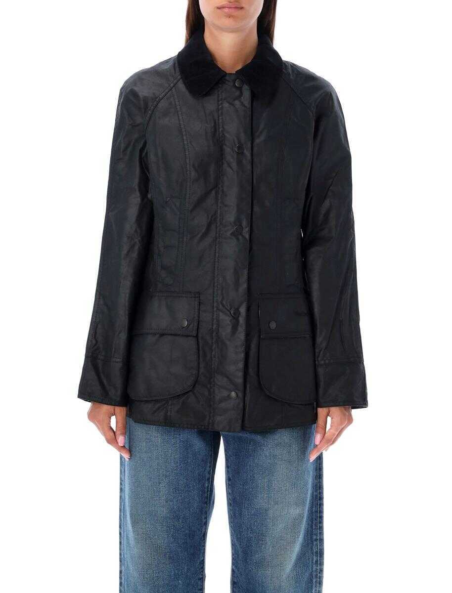 Geci Barbour Barbour Beadnell Wax Jacket Black Femei (BM 18725070) 1