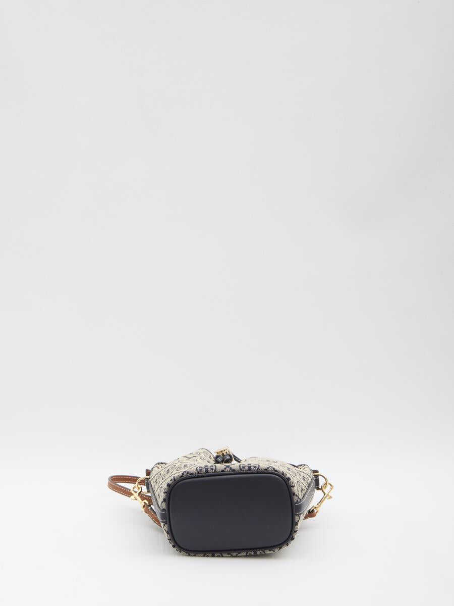 Genti de mana Tory Burch T Monogram Bucket Bag Mini BLUE Femei (BM 18725298) 3