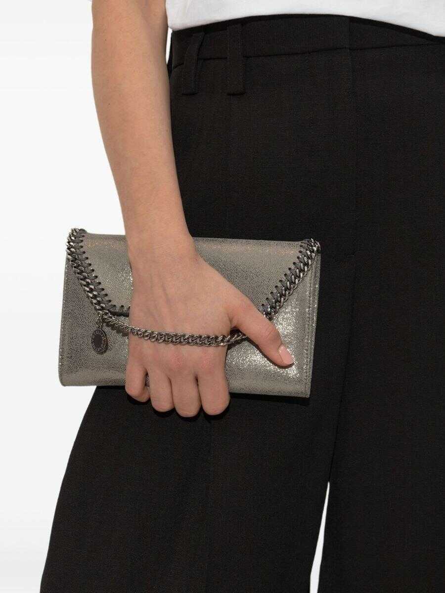 Portofele Stella McCartney Stella McCartney Wallets STEEL GREY Femei (BM 18725469) 5