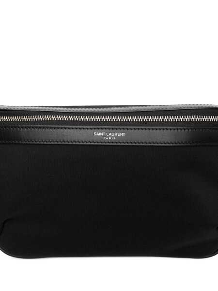 Borsete Saint Laurent Classic Belt Bag In Canvas Black Barbati (BM 18725484) 4