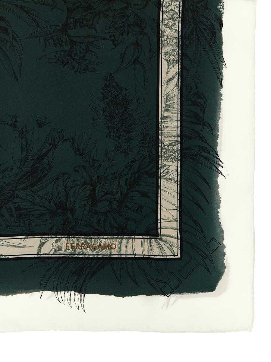 Esarfe Salvatore Ferragamo Salvatore Ferragamo Gravure Print Scarf MULTICOLOR Femei (BM 18725619) 2