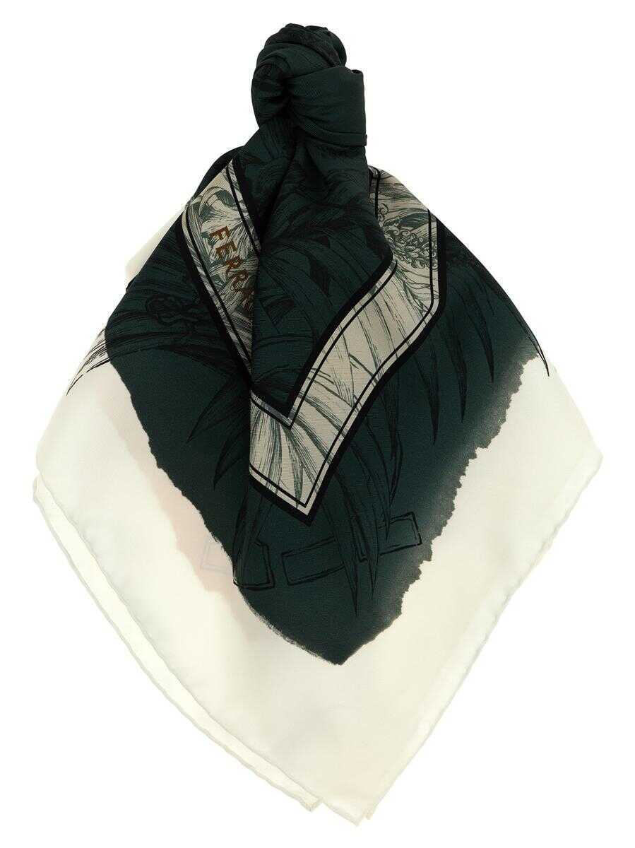 Esarfe Salvatore Ferragamo Salvatore Ferragamo Gravure Print Scarf MULTICOLOR Femei (BM 18725619) 1