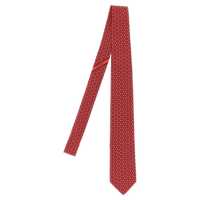 Cravate Salvatore Ferragamo 'Gancini Pois' Print Tie Barbati