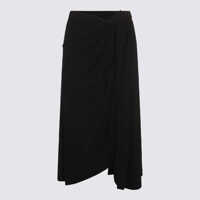 Fuste Balenciaga Black Midi Skirt Femei
