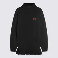 Rochii Balenciaga Black Cotton Dress Femei
