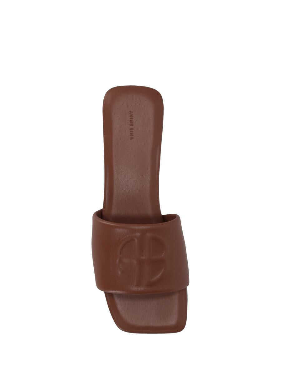 Sandale ANINE BING Anine Bing Ria Slides - Cognac BROWN Femei (BM 18726084) 3