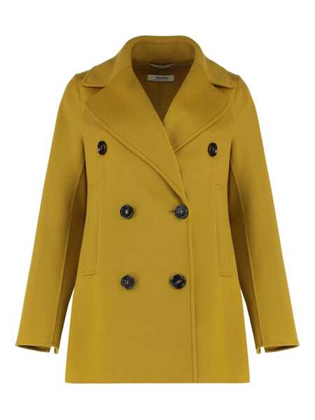 Paltoane Max Mara S Max Mara Caban Virgin Wool Coat Orange Femei (BM 18726492) 1