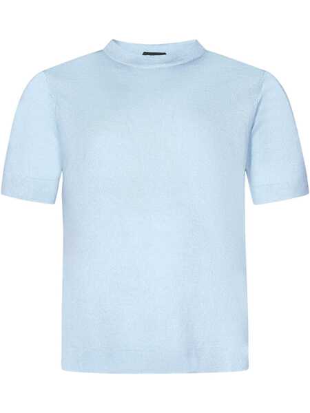 Tricouri Franzese Collection Franzese Napoli Stefano De Martino Nuvola Model T-Shirt Blue Barbati (BM 18727347) 1