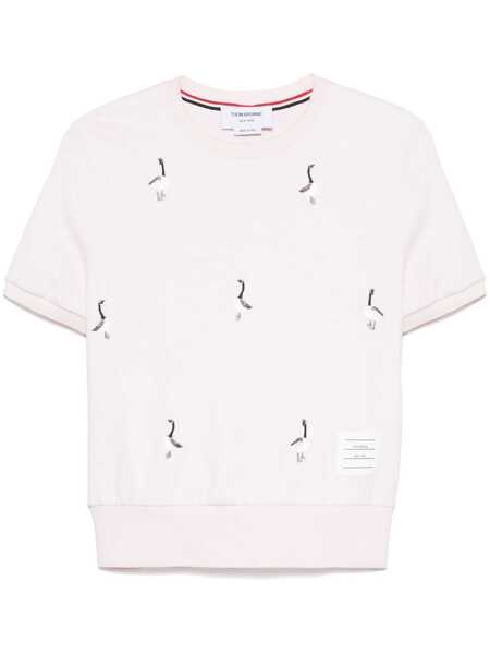 Pulovere Thom Browne Thom Browne Pink Cotton Knitwear LT PINK Femei (BM 18727383) 1
