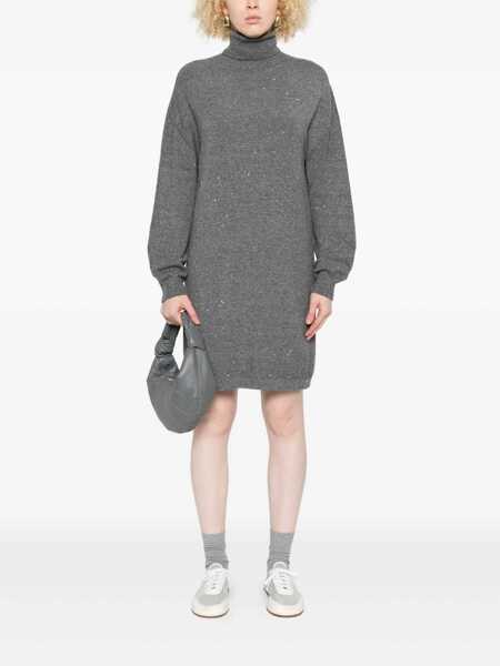 Rochii Liu Jo Liu Jo Grey Knitted Short Dress GREY Femei (BM 18728415) 2
