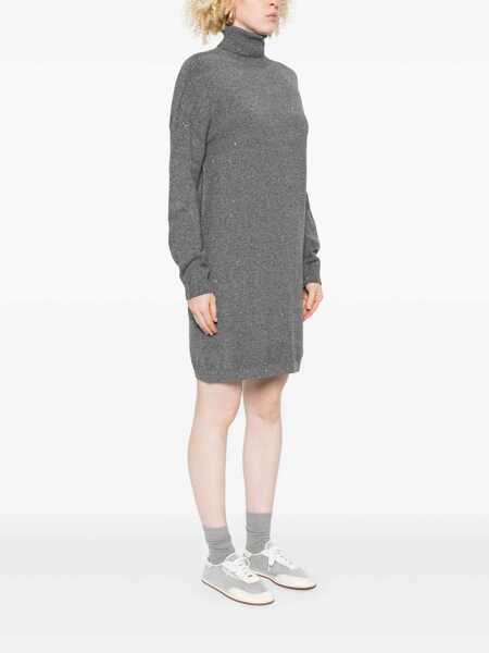 Rochii Liu Jo Liu Jo Grey Knitted Short Dress GREY Femei (BM 18728415) 3