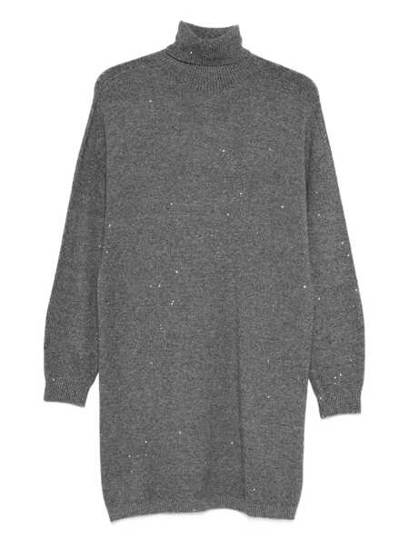 Rochii Liu Jo Liu Jo Grey Knitted Short Dress GREY Femei (BM 18728415) 1