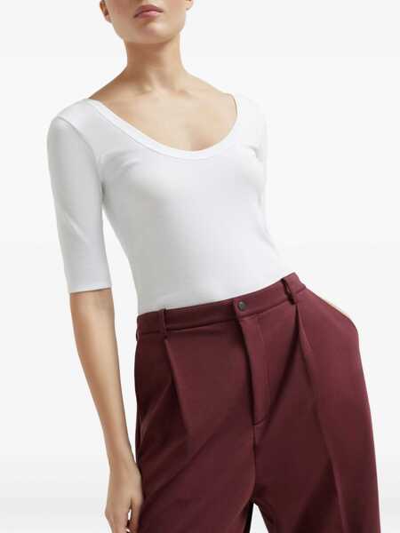 Pantaloni de trening Brunello Cucinelli Brunello Cucinelli Crop Joggers Red Femei (BM 18728568) 5