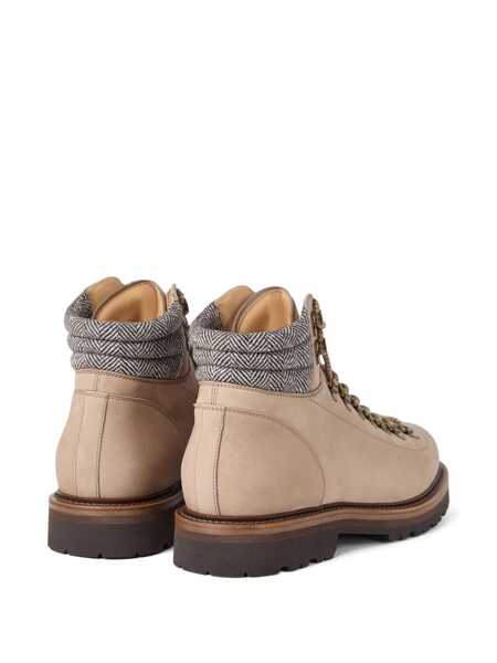 Bocanci Brunello Cucinelli Brunello Cucinelli Mountain Boot Ankle Boots Beige Barbati (BM 18728643) 3