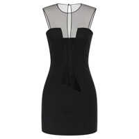 Rochii Nensi Dojaka Tulle Insert Dress Femei