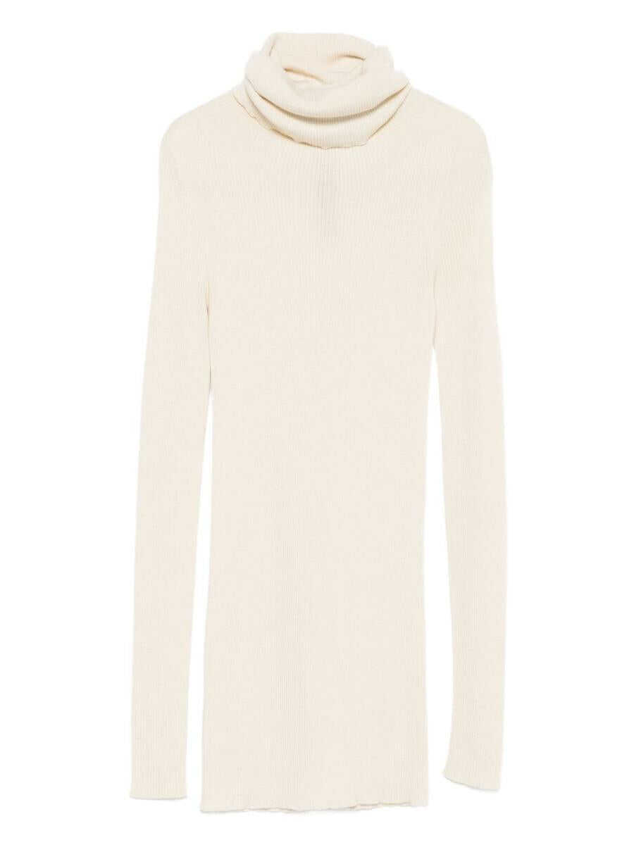 Pulovere Rick Owens Rick Owens Wool Turtle-Neck Sweater Beige Femei (BM 18728847) 1