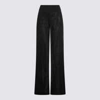 Pantaloni casual Rick Owens Black Cotton Pants Femei