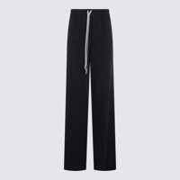Pantaloni casual Rick Owens Black Cotton Pants Femei