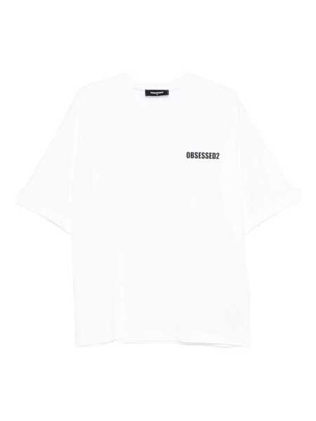 Tricouri DSQUARED2 DSQUARED2 Crew Neck T-Shirt With Logo Black Barbati (BM 18728958) 1