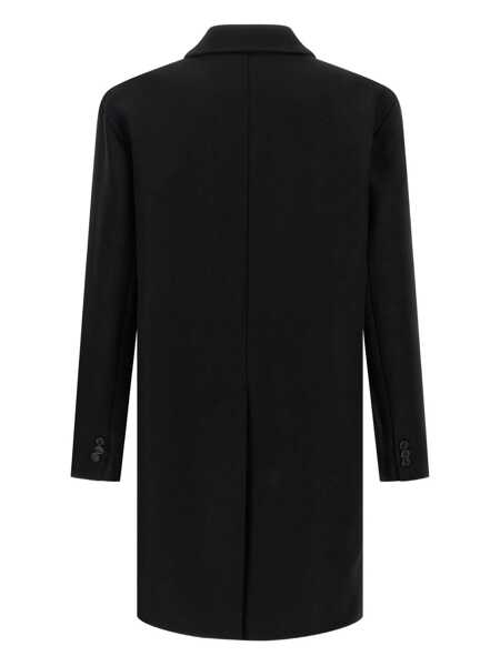 Geci DSQUARED2 DSQUARED2 Wool Coat Black Barbati (BM 18728961) 2