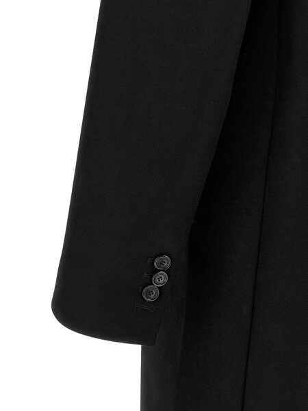 Geci DSQUARED2 DSQUARED2 Wool Coat Black Barbati (BM 18728961) 3