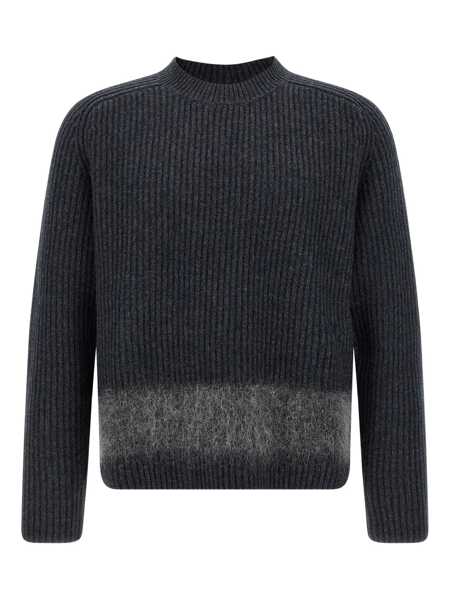 Pulovere DSQUARED2 DSQUARED2 Carded Wool Insert Sweater GRAY Barbati (BM 18728964) 1