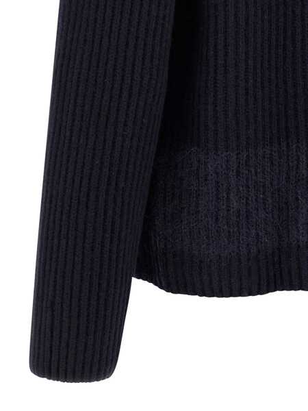 Pulovere DSQUARED2 DSQUARED2 Carded Wool Insert Cardigan BLUE Barbati (BM 18728967) 4