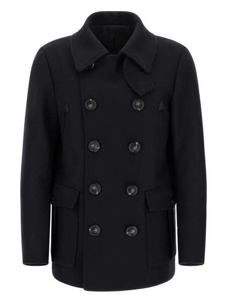 Paltoane DSQUARED2 DSQUARED2 Wool Coat BLUE Barbati (BM 18728973) 1