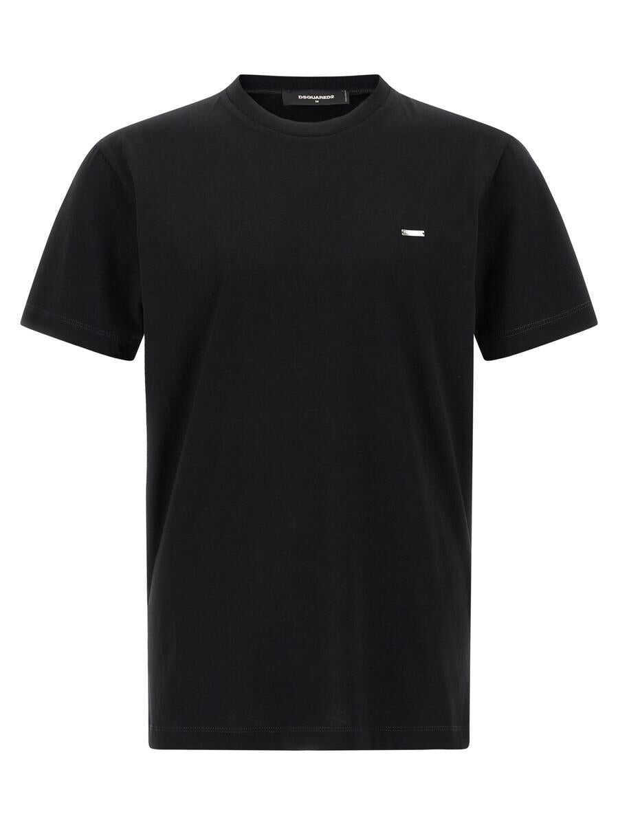 Topuri DSQUARED2 DSQUARED2 Tag T-Shirt Black Barbati (BM 18728979) 1