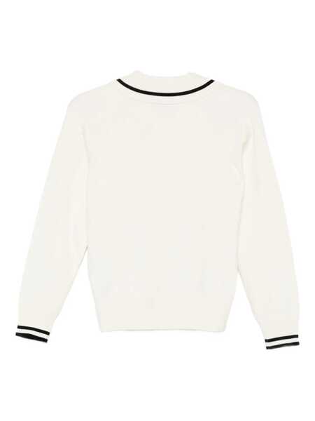 Pulovere Liu Jo Liu Jo White Sweater With Zipper Black Femei (BM 18729093) 2