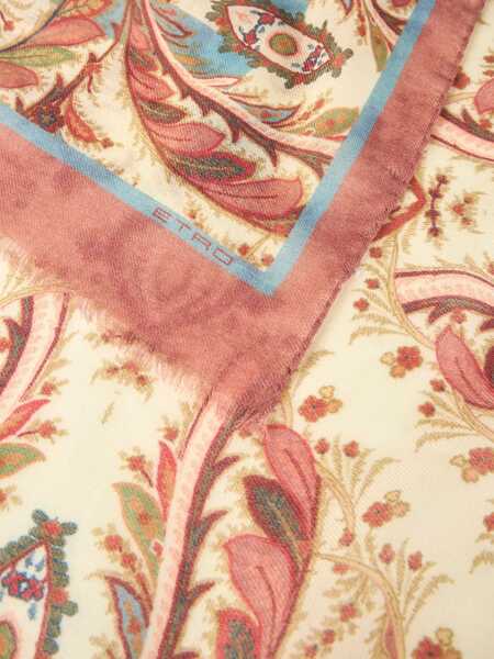 Esarfe ETRO Etro Silk Scarf With Paisley Print WHITE Femei (BM 18729252) 2