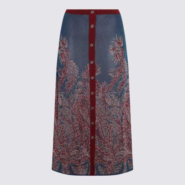 Fuste ETRO Etro Multicolor Skirt AUBERGINE MIX Femei (BM 18729312) 1