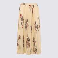 Fuste Etro Beige Midi Skirt Femei