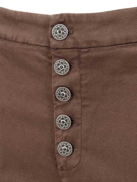Pantaloni Dondup NIMA PANTS Brown Femei (BM 18729513) 3