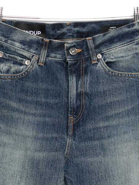 Blugi drepti Dondup AMBER PANTS Blue Femei (BM 18729516) 3