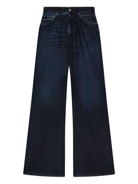 Blugi drepti Dondup AMBER PANTS Blue Femei (BM 18729519) 2