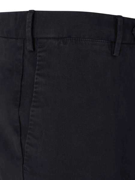 Pantaloni casual PT TORINO SLIM, Flat Front, Diagonal Pockets, Unfinished Blue Barbati (BM 18729549) 3