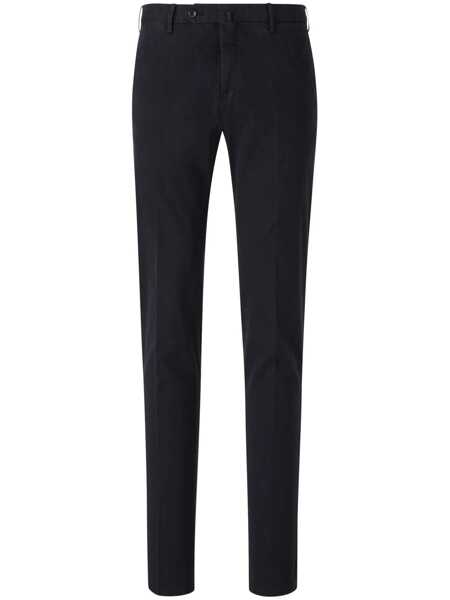 Pantaloni casual PT TORINO SLIM, Flat Front, Diagonal Pockets, Unfinished Blue Barbati (BM 18729549) 1