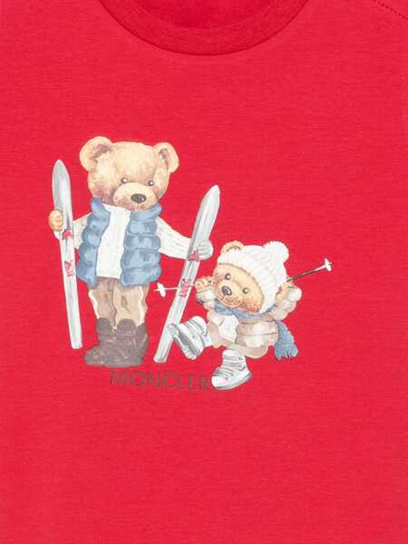 Tricouri Moncler SS  T-SHIRT Red Baieti (BM 18729567) 3