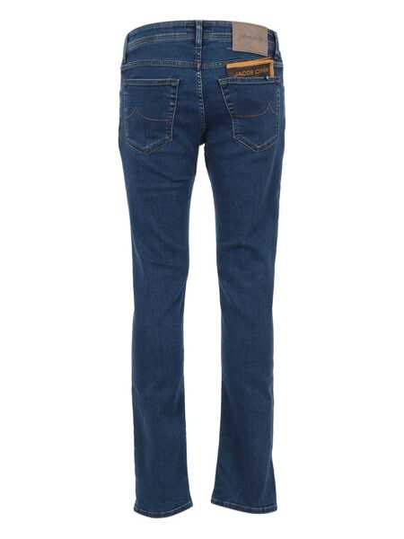 Blugi drepti Jacob Cohen 5 POCKETS SLIM FIT PANTS Blue Barbati (BM 18729594) 2