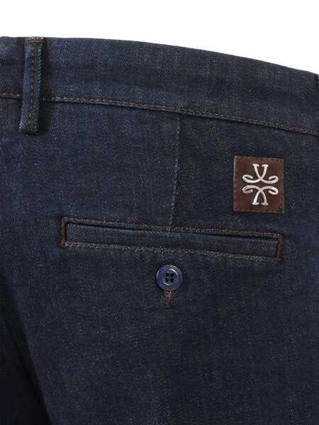 Blugi drepti Jacob Cohen SLIM FIT BOBBY 5 POCKETS PANTS Blue Barbati (BM 18729597) 3