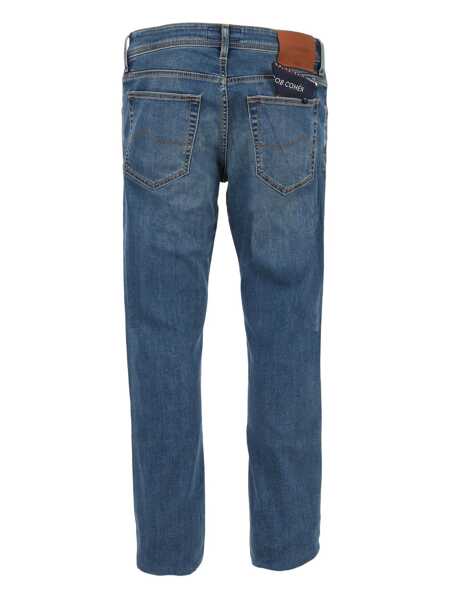 Blugi drepti Jacob Cohen 5 POCKETS SLIM FIT PANTS Blue Barbati (BM 18729600) 2