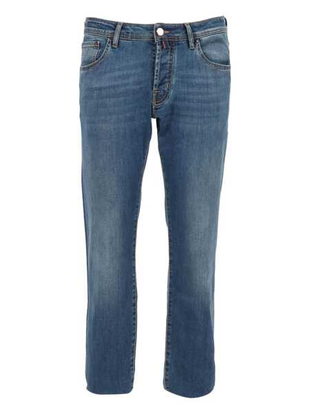 Blugi drepti Jacob Cohen 5 POCKETS SLIM FIT PANTS Blue Barbati (BM 18729600) 1