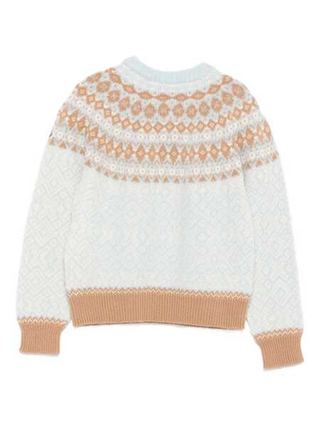 Pulovere casual Moncler CREW NECK Light Blue Fete (BM 18729621) 2