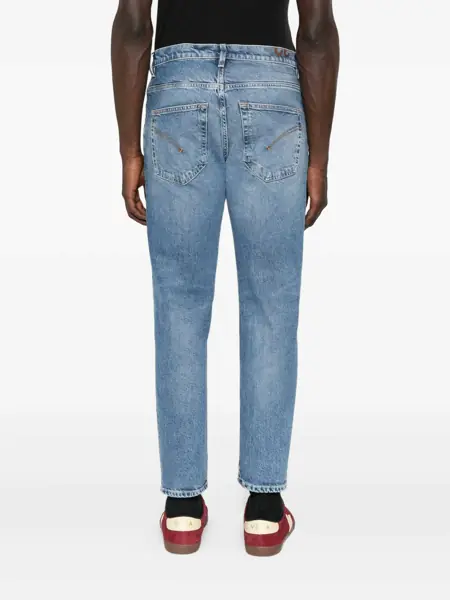 Blugi drepti Dondup BRIGHTON PANTS Blue Barbati (BM 18729651) 4