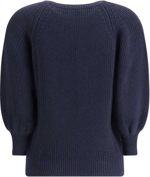 Pulovere EllA Merino wool Sweater BLUE NAVY Femei (BM 18729748) 2