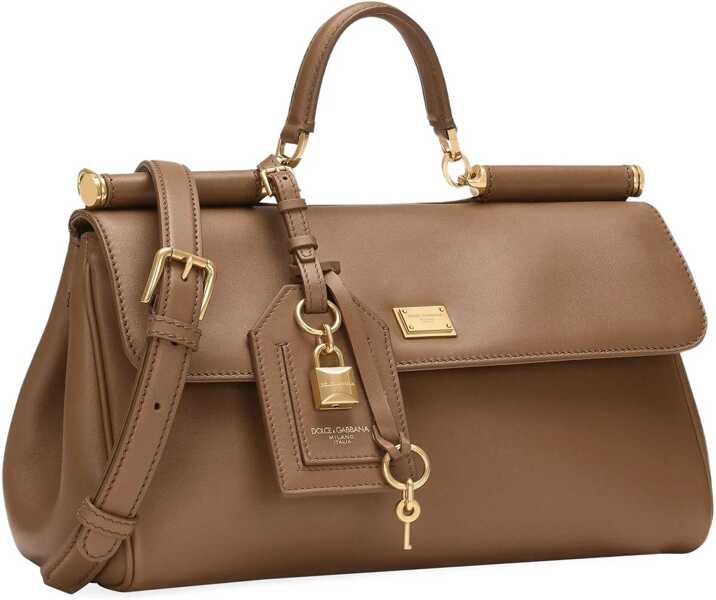 Genti de mana Dolce & Gabbana My Sicily Handbag CARAMELLO Femei (BM 18729766) 3