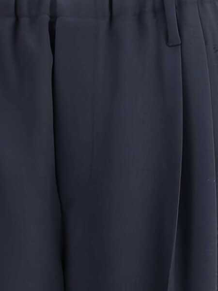 Pantaloni casual Brunello Cucinelli Virgin wool Trousers BLU Femei (BM 18729811) 3