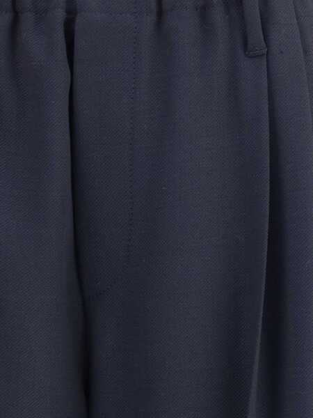 Pantaloni casual Brunello Cucinelli Virgin wool Trousers BLU Femei (BM 18729811) 4